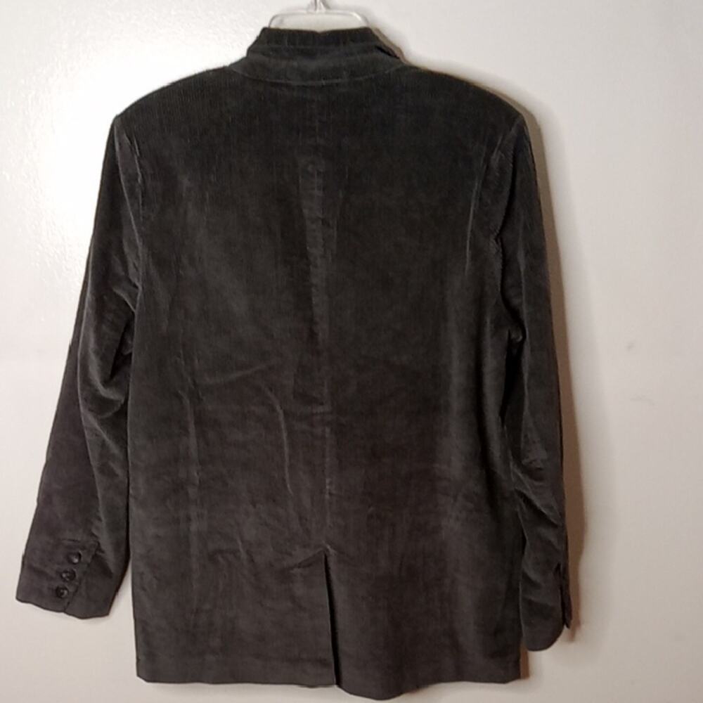 Treasure & Bond Women's Size Medium Charcoal Corduroy Blazer. Academia, Office - Picture 5 of 9